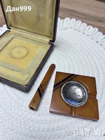 Колекционерски комплект - пепелник и цигаре, снимка 2 - Антикварни и старинни предмети - 53417128
