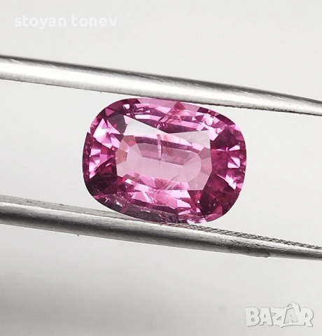 Зашеметяващ Vivid Hot Pink Шпинел – 3.14 каратов, нетретиран от Мианмар! Сертифициран! Нов!, снимка 10 - Други - 53701255