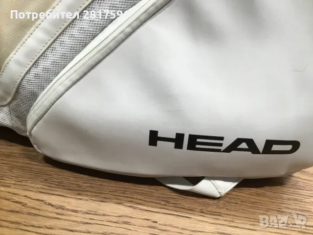 Тенис сак Head Speed, специална серия за Джокович 6R бял, снимка 2 - Тенис - 49935980