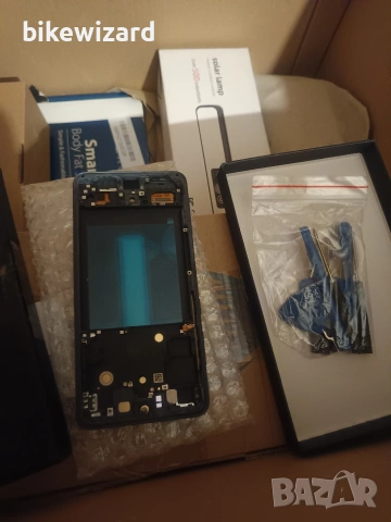 OLED дисплей с тъчскрийн за Galaxy S21 FE 5G – черен с рамка НОВ, снимка 8 - Резервни части за телефони - 53639845