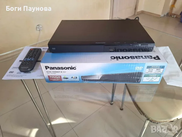 Рanasonic DVD-S500EP-K., снимка 3 - Плейъри, домашно кино, прожектори - 56218743