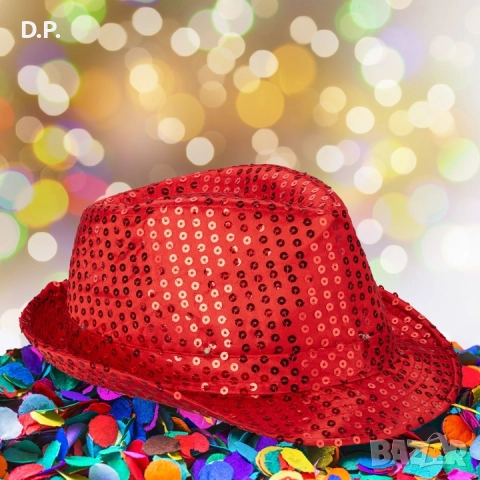 Шапки с пайети, снимка 5 - Шапки - 52842971