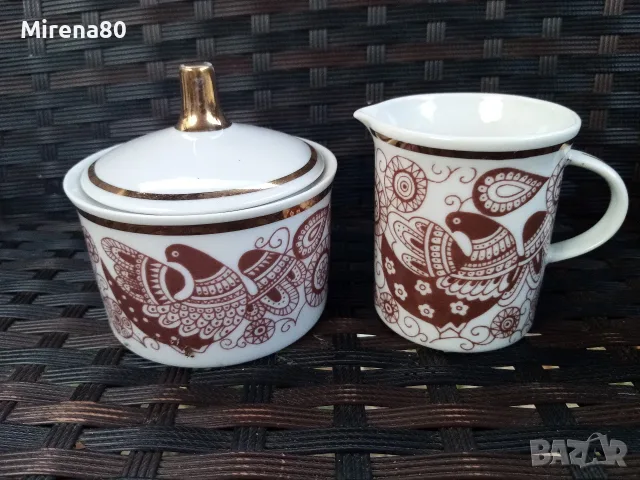 Български сервиз за кафе - Жар птица, снимка 5 - Сервизи - 56024314