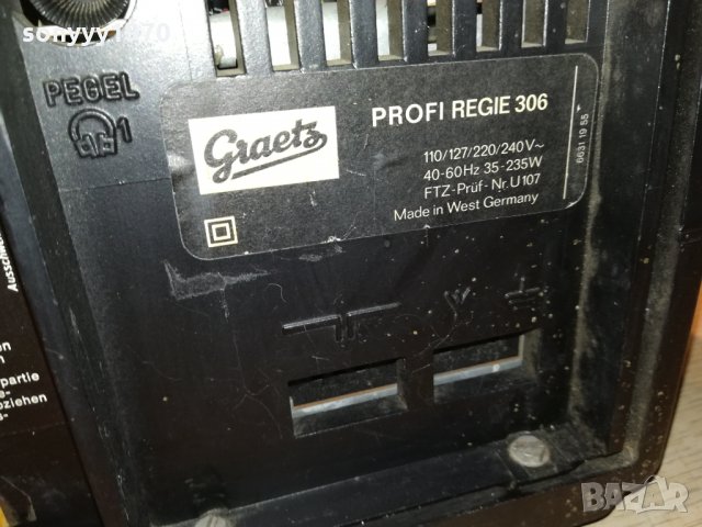 GRAETZ-RECEIVER-MADE IN WEST GERMANY 0811211113, снимка 16 - Ресийвъри, усилватели, смесителни пултове - 34732215