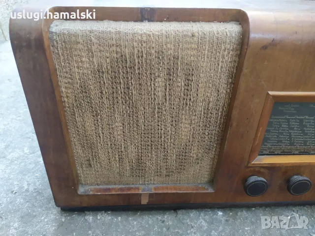Старо лампово радио Philips, снимка 2 - Антикварни и старинни предмети - 56162203