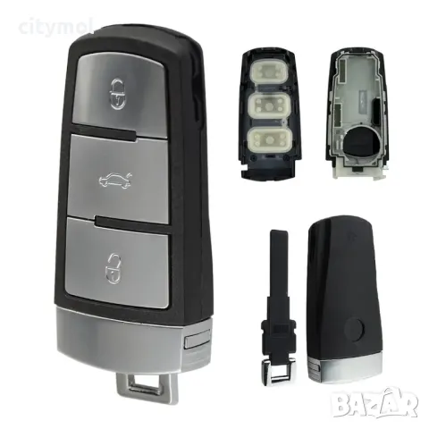 Кутийка за ключ Volkswagen Passat B6, B7, CC, 3 бутона и острие, снимка 2 - Аксесоари и консумативи - 50081078