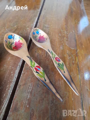 Стари Руски дървени лъжици #5, снимка 3 - Други ценни предмети - 49729837