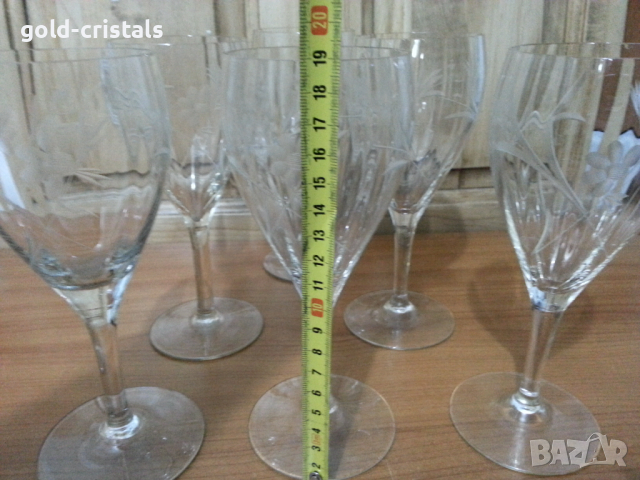 Ретро кристални чаши, снимка 2 - Антикварни и старинни предмети - 36163974