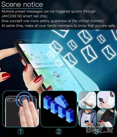 Anti UV Универсален Смарт Нокът IOT Радио Индуктивен Чип Интернет на Нещата Android NFC Apple iOS iC, снимка 10 - Смарт гривни - 41381189