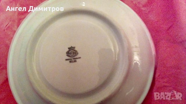 Стар високачествен оригинален порцелан Гърция 4 чинии нови , снимка 3 - Антикварни и старинни предмети - 39068624