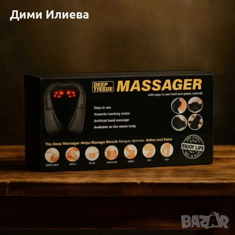 Електрически шиацу масажор , снимка 4 - Масажори - 52806970