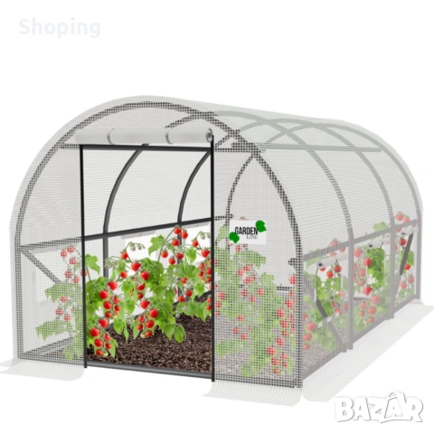 Компактна бяла оранжерия - професионална защита и идеални условия за вашите култури - 3 х 2 х 2м, снимка 9 - Оранжерии - 53851623