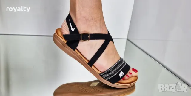 Nike черни дамски сандали , снимка 7 - Сандали - 50349919