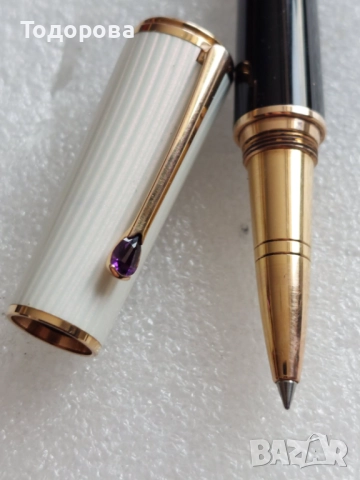 Оригинален,Автентичен,Лимитиран химикал(MONTBLANC) Ingrid Bergman.позлата,гилеше емайл, снимка 4 - Други - 52496363