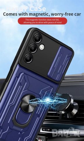 Samsung Galaxy A14 A34 A54 / RING CARD SLOT Удароустойчив кейс, снимка 2 - Калъфи, кейсове - 40295036