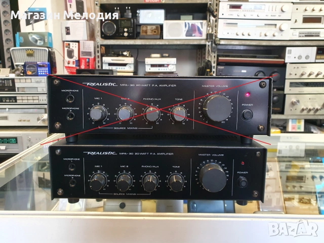 Усилвател Realistic MPA-30 В отлично техническо и визуално състояние.
