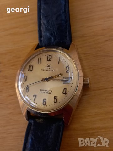  немски часовник  meister anker 22 jewels automatic , снимка 2 - Мъжки - 44192287