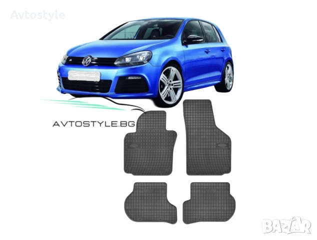 Гумени стелки зa VW Golf 6 2008-2013 г., Frogum, снимка 1