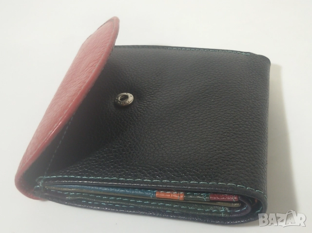 Разноцветно кожено портмоне/портфейл, снимка 9 - Портфейли, портмонета - 51833897