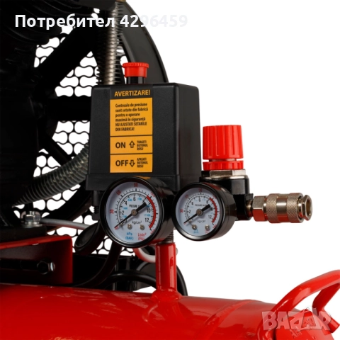 Компресор 100 л, 8 bar, 330 л/мин, 3 к.с. Elefant XY2065A-100, снимка 9 - Компресори - 48625517