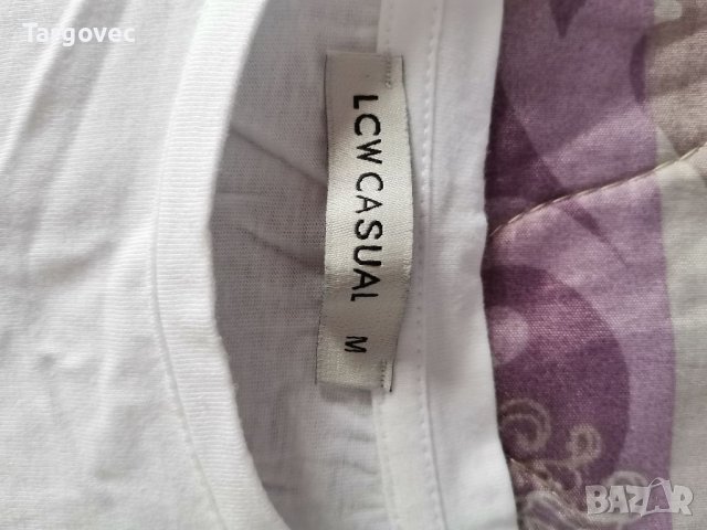 Бяла тениска Lcw. Нова, снимка 3 - Тениски - 40601108
