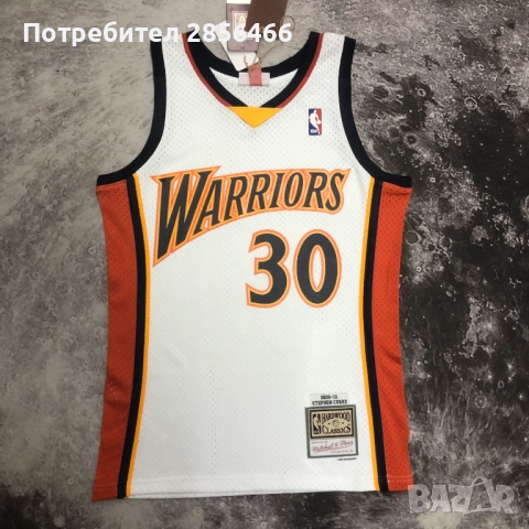 Мъжки потник Mitchell&Ness Stephen Curry Golden State Warriors season 2009 размер XL, снимка 14 - Тениски - 52085092