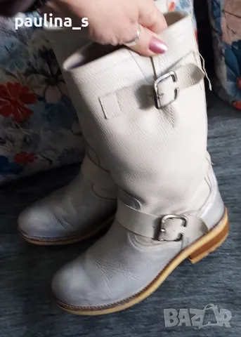 "Bullboxer" / естествена кожа / ботуши тип боти / N39, снимка 8 - Дамски боти - 47493819