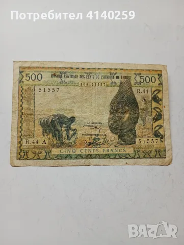 ЗАПАДНИ  АФРИКАНСКИ ЩАТИ 500 ФРАНКА 1959 Г 