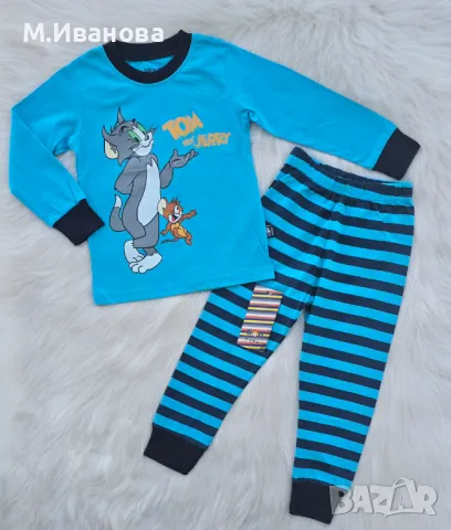 Детска пижама Том и Джери - размер 2 години , снимка 10 - Бебешки пижами - 50368599