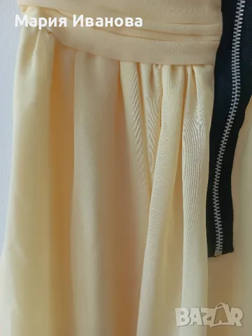 лятна жълта къса рокля, официална, за бал, снимка 8 - Рокли - 49980380