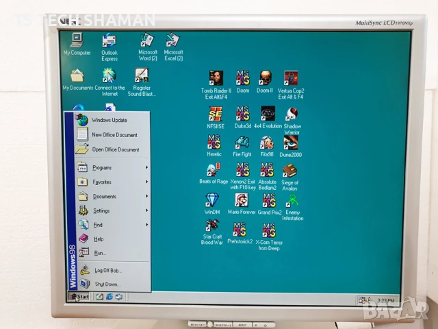 ⭐Продавам ретро компютър Compaq Deskpro EN SFF с много ретро игри⭐, снимка 4 - Антикварни и старинни предмети - 51320461