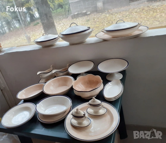 Стар порцеланов сервиз Johnson Bros England 23 част порцелан