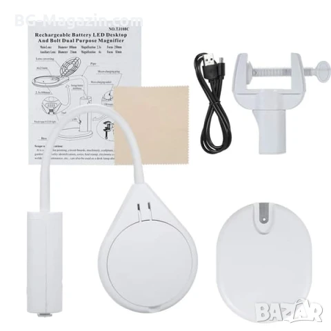 Професионална настолна увеличителна лед лупа за шиене на гоблени четене бродиране с LED осветление, снимка 11 - Други инструменти - 50920972