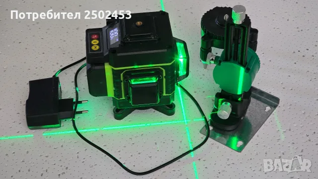 3D зелен лазерен нивелир, снимка 3 - Измервателни инструменти - 56225814