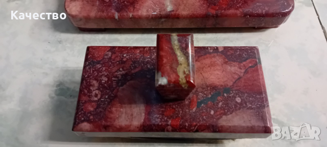 Мраморна мастилница, снимка 5 - Антикварни и старинни предмети - 44573333