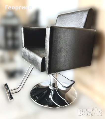 фризьорски стол с маслен крик , измивна колона, бръснарски стол, снимка 10 - Фризьорски столове - 42230835