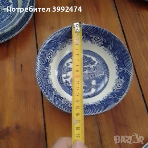 Набор от стари английски чинии и чаши-21 бр+ подарък, снимка 16 - Антикварни и старинни предмети - 49136898