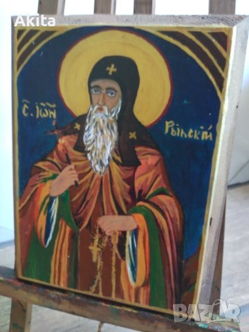 Икона на св.Иван Рилски, снимка 5 - Икони - 36775615