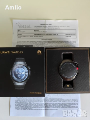 Продавам Huawei Watch 5 Black 46mm, снимка 2 - Смарт часовници - 50994566