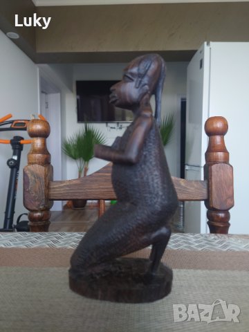 Африканско изкуство.Продавам красиви,старинни, статуетки.Обявената цена е за двете., снимка 12 - Други ценни предмети - 41632377