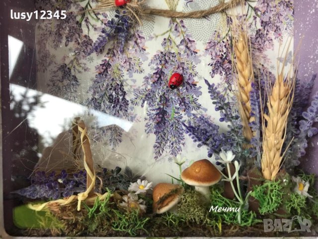 Рамка кутия-Лавандулов празник!, снимка 4 - Декорация за дома - 41426190