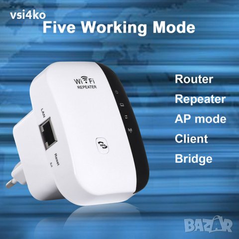 Безжичен усилвател за WiFi сигнал, снимка 5 - Рутери - 38939958