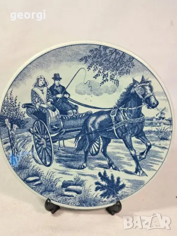 холандска декоративна порцеланова чиния    Delft  22/2