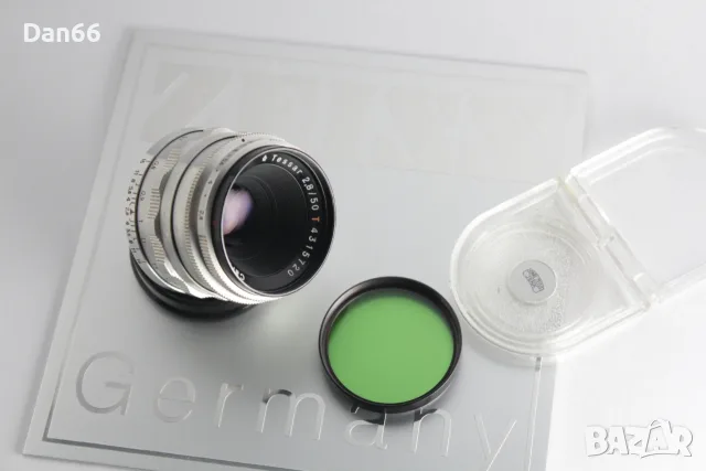 Carl Zeiss JENA T TESSAR 50mm f/2.8 M42 Mount - компактен обектив 12 ламела