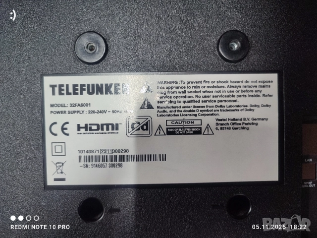 Telefunken 32FA6001