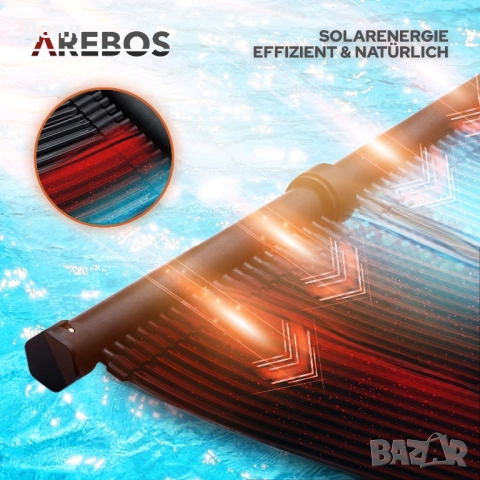 Слънчев нагревател 66см x 300см 2 броя AREBOS, снимка 8 - Други - 51730288