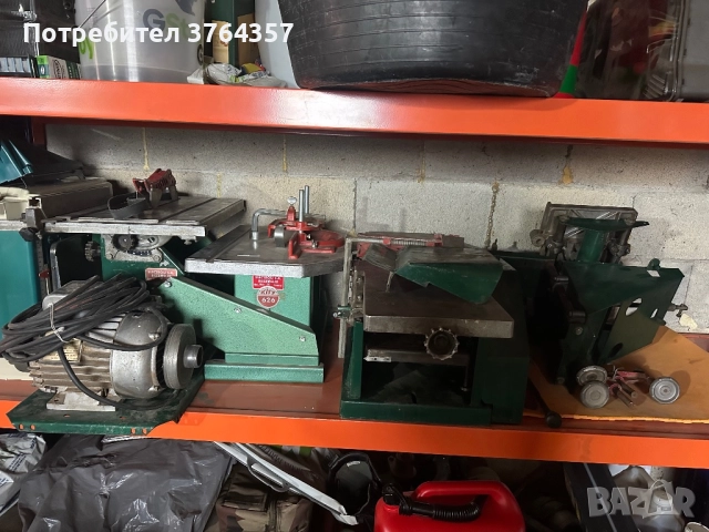 Kity комплект: циркуляр, фреза, абрихт/щрайхмус, мортисер + мотор (френски)