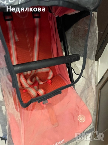Cybex количка с дъждобран Cybex, снимка 7 - Детски колички - 52258862
