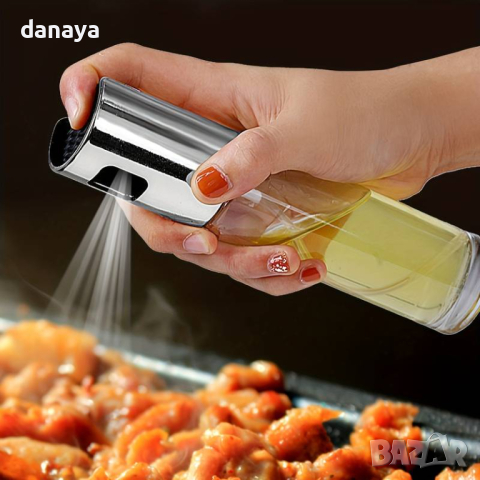 4592 Стъклена спрей бутилка за олио или оцет дозатор, снимка 5 - Прибори за хранене, готвене и сервиране - 44775062