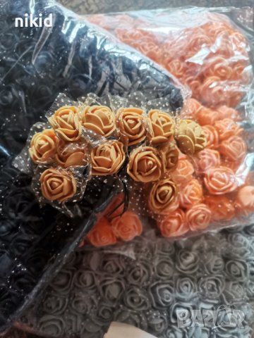 144 12 бр дантелени розички рози роза силиконови за бутониери декорация сватба повод ръчна изработка, снимка 11 - Други - 18496939